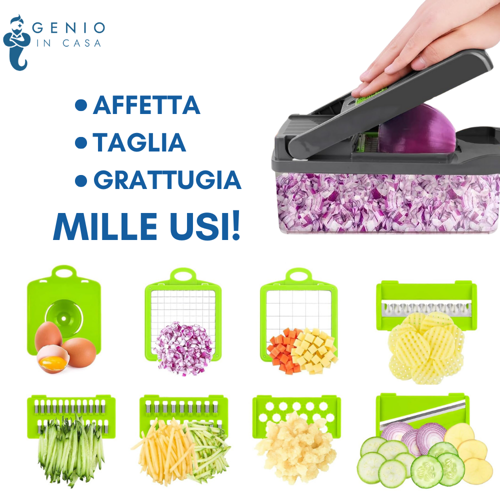 Tagliaverdure affetta taglia grattugia