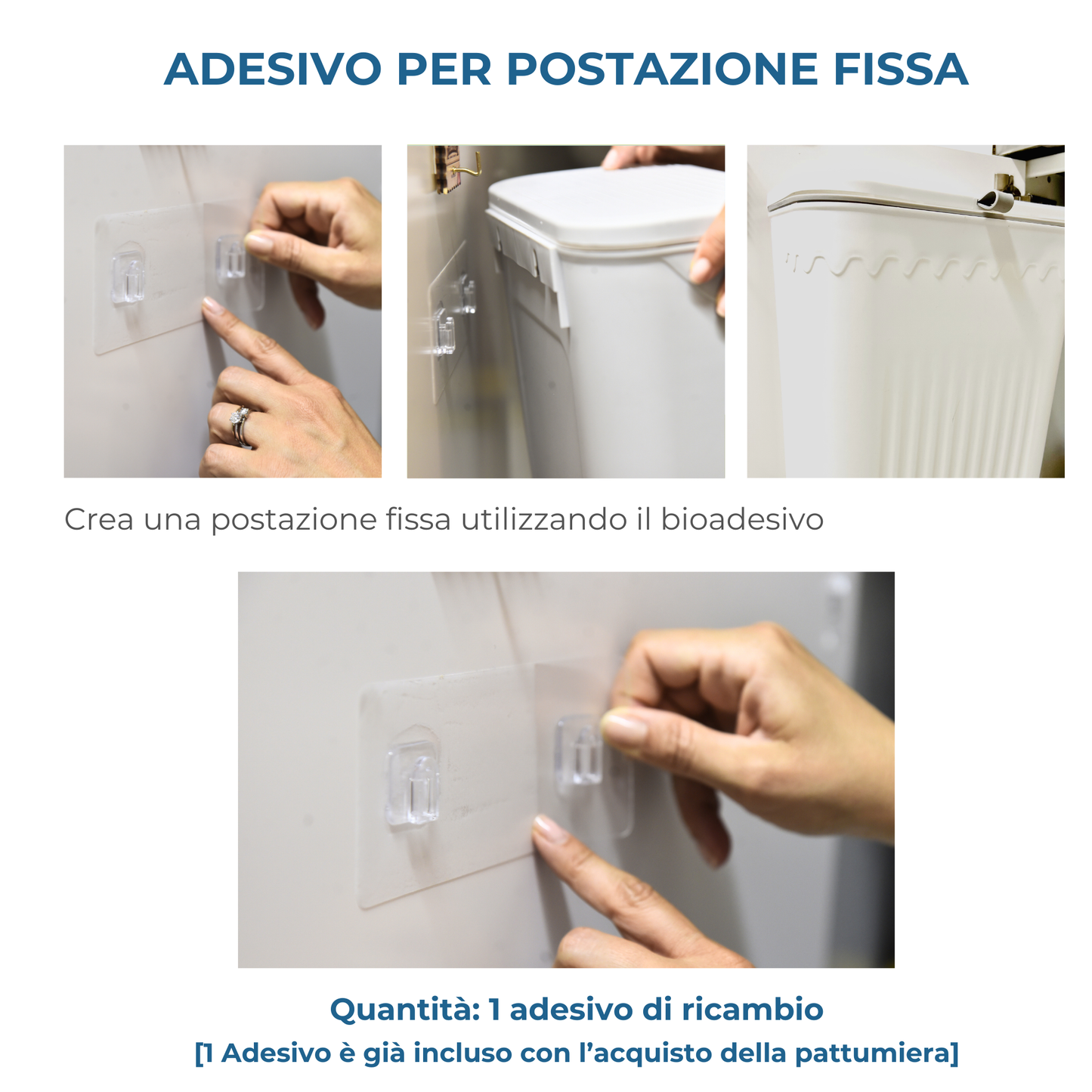 Adesivo aggiuntivo per pattumiera salvaspazio Genio in Casa